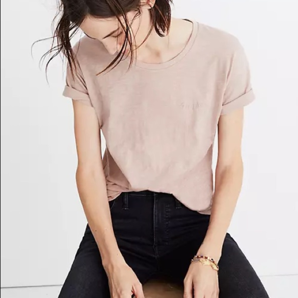 Madewell Embroidered Friday Whisper Cotton Tee